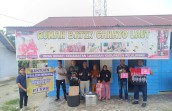 Dukung Batik Cahayo Laut, PT NWR Serahkan Bantuan Perlengkapan Membatik