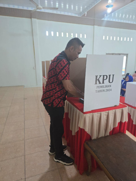 Nyoblos di TPS 3 Simpang Beringin, Supratman : Alhamdulillah Zukri-Tamrin Menang Telak