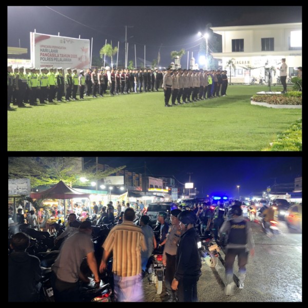 Dalam Rangka Cipta Kondisi dan Kamtibmas Jelang Idul Adha, Polres Pelalawan Gelar Patroli Skala Besar