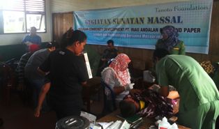 PT RAPP Taja Sunatan Massal di 3 Desa di Pangkalankerinci