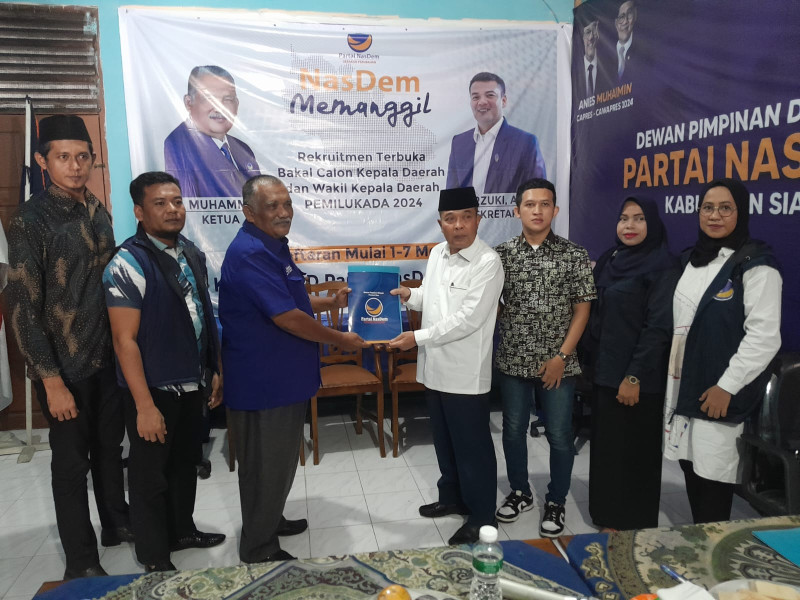 Balikan 5 Formulir dan Ambil 3 Formulir Cabup, H Suhartono Semakin Mantap Maju di Pilkada Siak