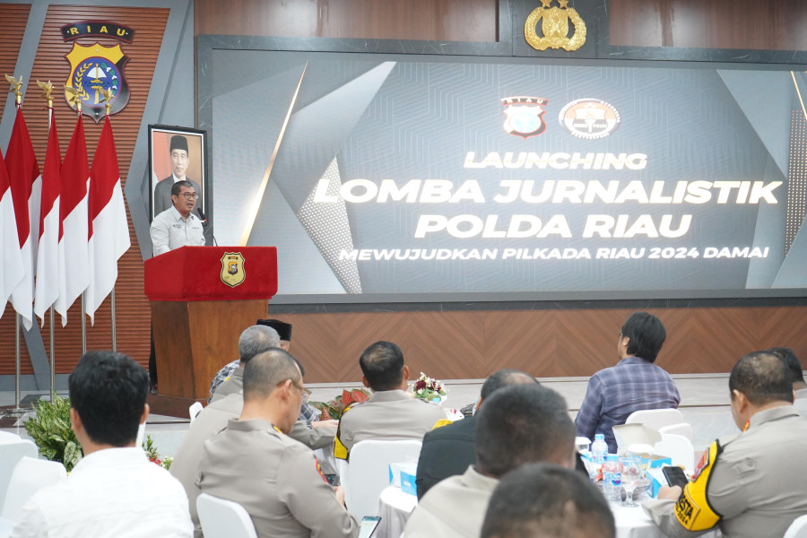 Untuk Wujudkan Pilkada Damai 2024, Ketua PWI Riau Raja Isyam Beri Dukungan Penuh Lomba Karya Jurnalistik Polda Riau