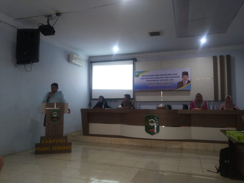 Penyuluhan dan Konseling Gizi, Arizal Berharap Anak Pinang Sebatang Tidak Ada Kekurangan Gizi