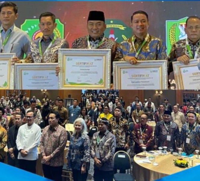 Wabup HT Hadiri Konfernas VI, Pelalawan Raih EFT Award 2025