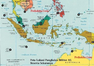 Wah, Indonesia Sudah Dikepung Belasan Pangkalan Militer AS