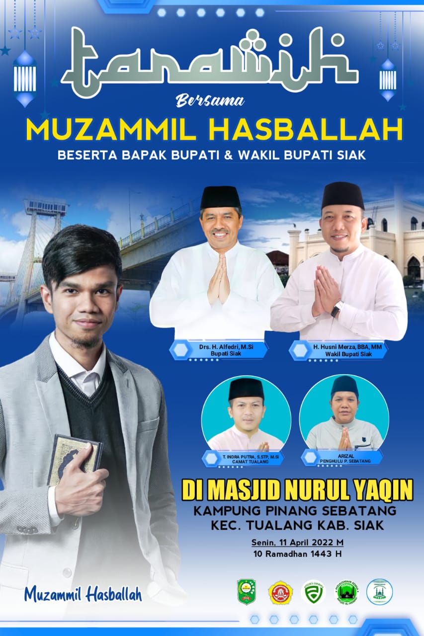 Muzammil Hasballah, Pemuda Suara Merdu Imam Masjid Salman Akan Sholat Tarawih di Pinang Sebatang