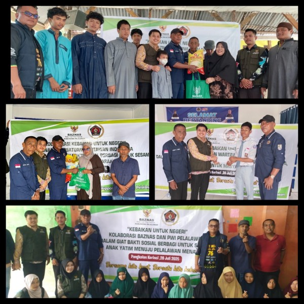 PWI Pelalawan Peduli Sambangi Panti Asuhan, Pondok Tahfidz dan Santuni Anak Yatim PWI