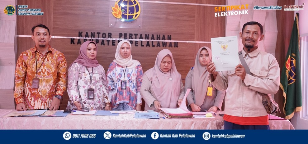Kantor Pertanahan Kabupaten Pelalawan Dorong Sinergi Lintas Sektor untuk Sukseskan Program PTSL