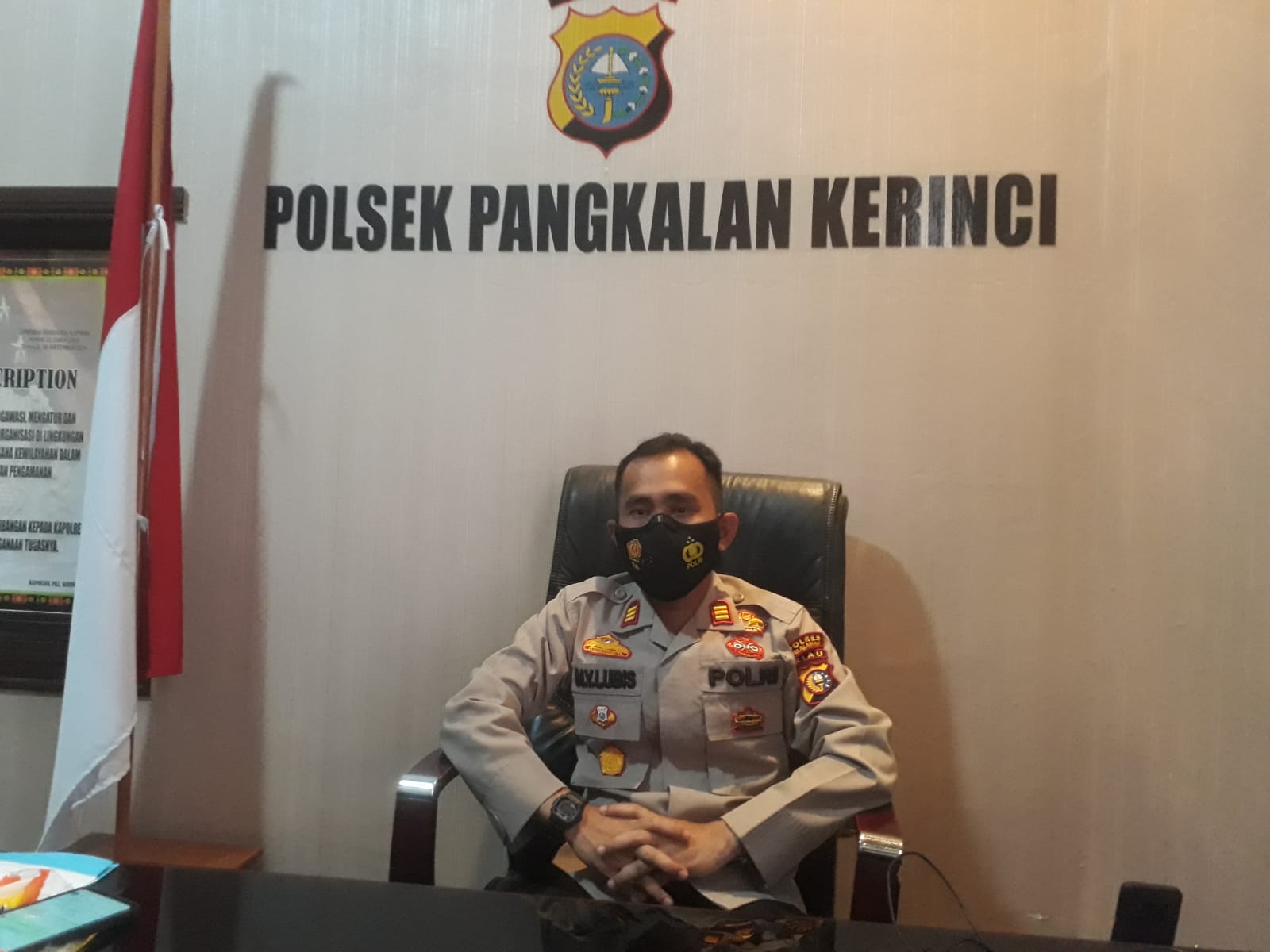Cegah Penyebaran Covid-19, Polsek Pangkalan Kerinci Rutin Lakukan Patroli dan Himbauan