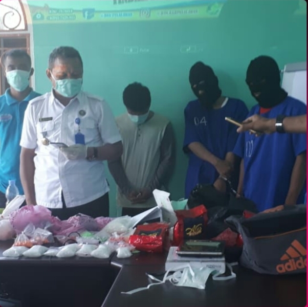 Residivis Sendikat Narkoba Diringkus Tim Gabungan BNNK Pelalawan Dan BNNP Propinsi Riau