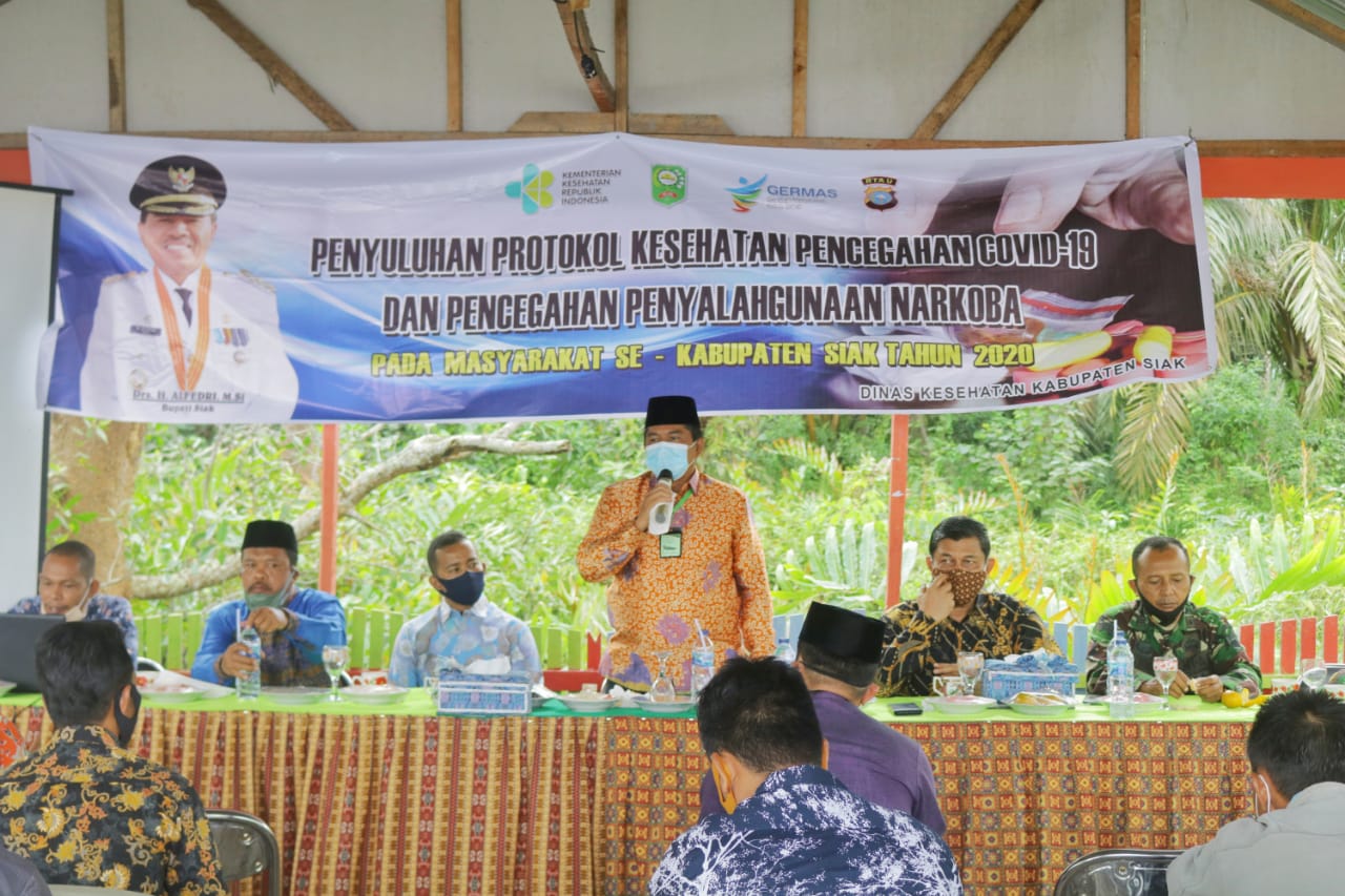 Penyuluhan Protokol kesehatan pencegahan Covid-19, Alfedri Ajak Masyarakat Perangi Narkoba