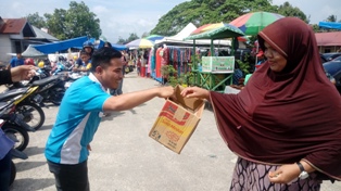 KNPI Tualang Lakukan Penggalangan Dana