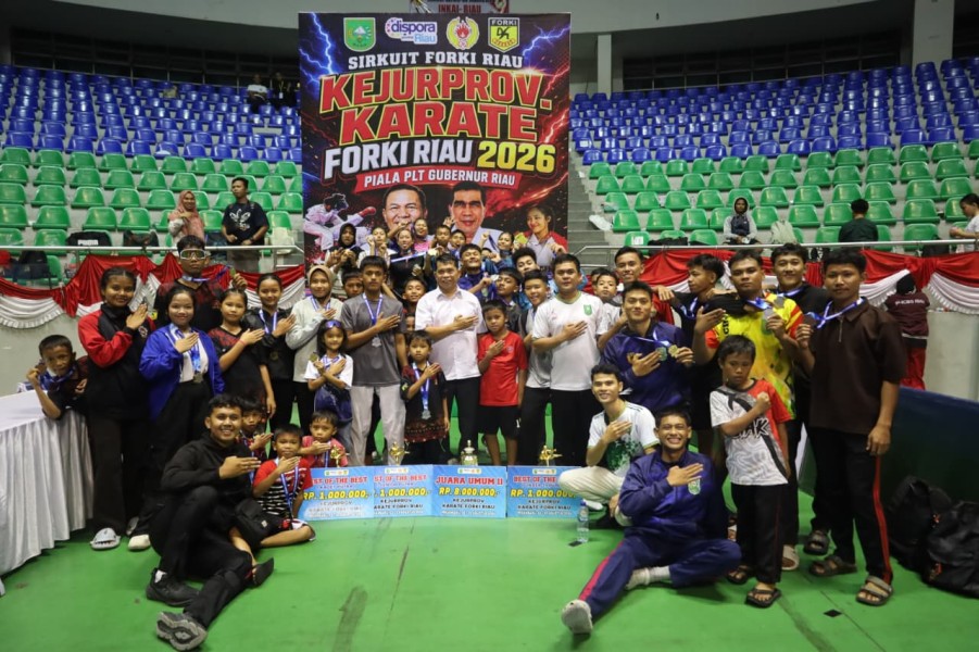 Hanya Selisih Medali Perunggu,  Forki Siak Berhasil Juara 2 Pada Kejurprov 2026