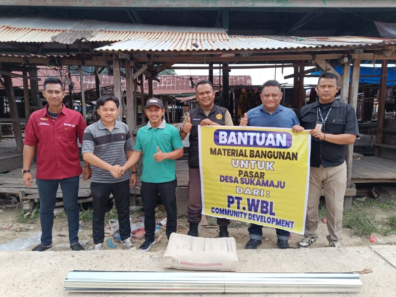 PT WBL Salurkan Bantuan Material Pembangunan Pasar, Sekolah dan Rumah Ibadah