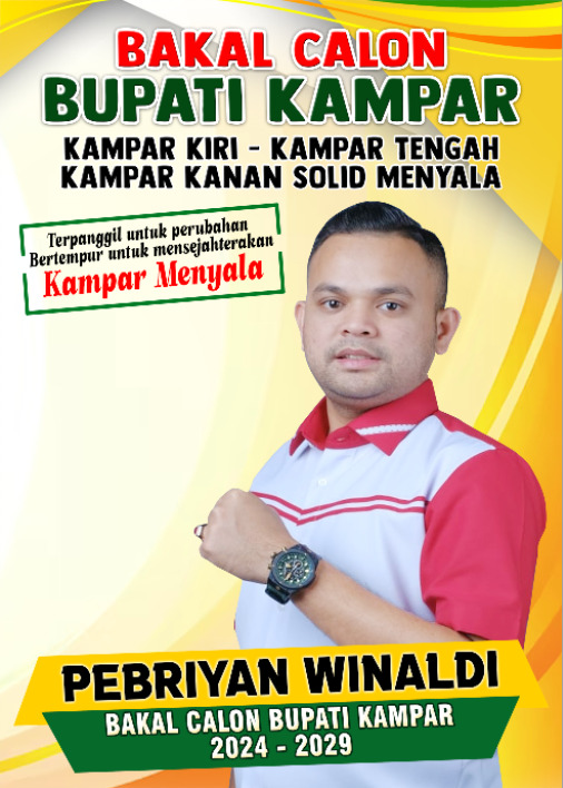 Masuk Tiga Besar Bursa Bacabup Kampar, Pebriyan Winaldi Siap Bertarung menuju Kampar