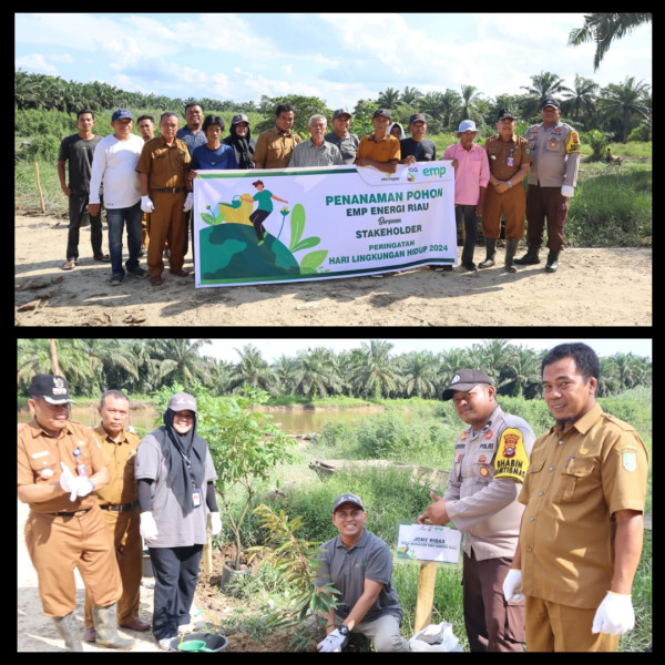 EMP Energi Riau Lakukan Penanaman Pohon Buah Produktif di Desa Paya Rumbai