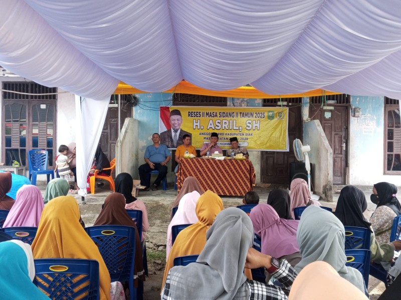 Saat Reses, H. Asril Akan Perjuangankan Drainase dan Lampu Jalan di Kelurahan Perawang