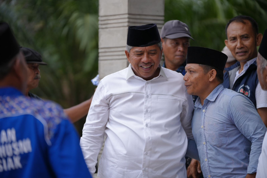 Banyak Berbuat Untuk Rakyat Kecil, Warga Rawang Air Putih Siap Menangkan Alfedri-Husni Jadi Bupati Siak