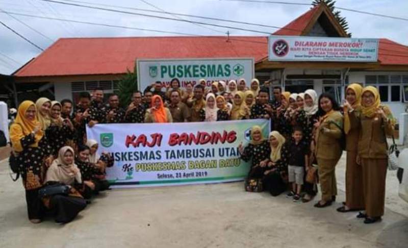 Raih Akreditasi Utama, Puskesmas Bagan Batu Disambangi Pegawai Puskesmas Tambusai Utara