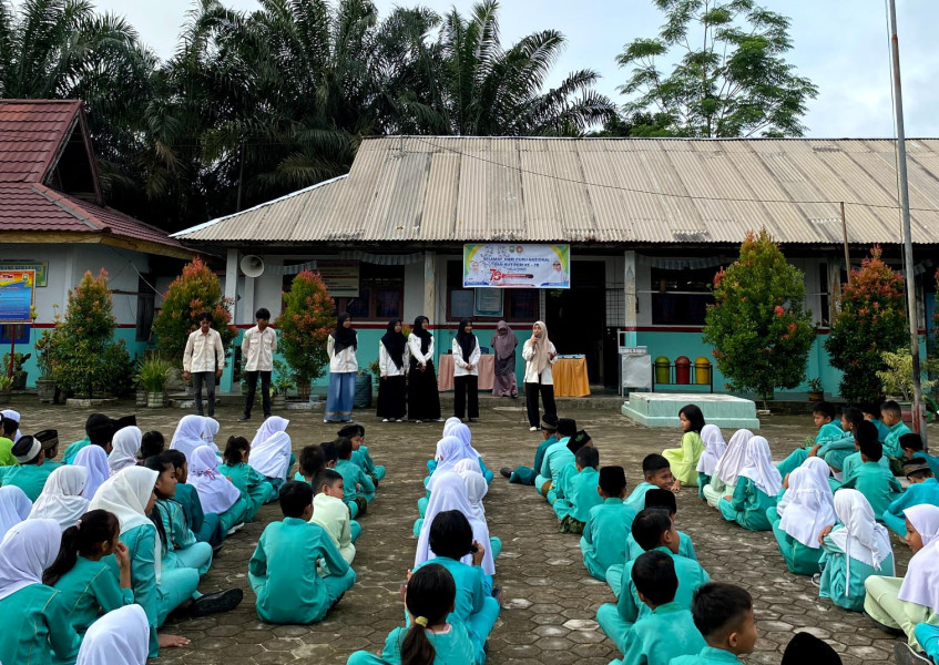 Kukerta MBKM UNRI Adakan Sosialisasi Bullying di SDN 011 Pinang Sebatang