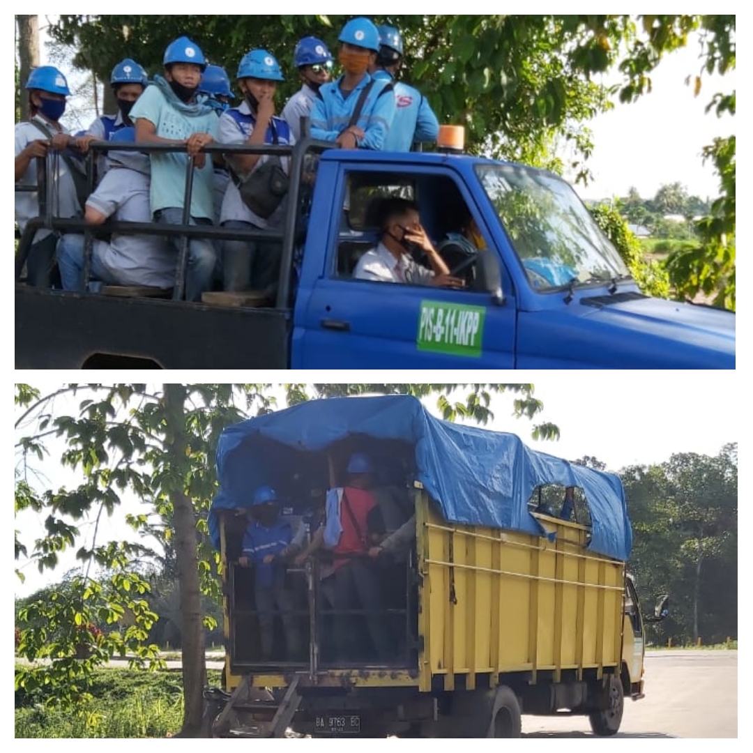 Subkontraktor PT IKPP Ternyata Tidak Jaga Jarak Saat Berada Didalam Kendaraan