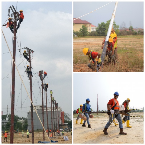 Edukasi Masyarakat Pekanbaru, PLN Gelar Lomba Pemasangan Konstruksi Jaringan