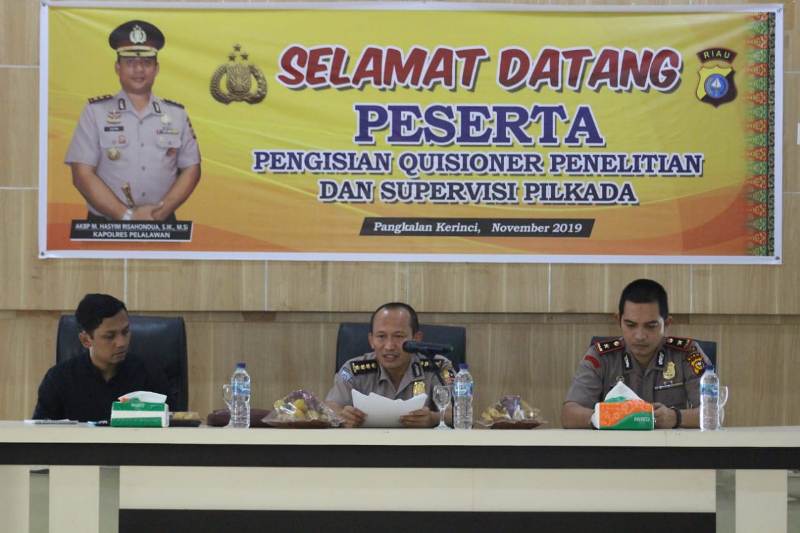 Puslitbang Polri Adakan Penelitian Tentang Dampak Pilkada Langsung di Polres Pelalawan