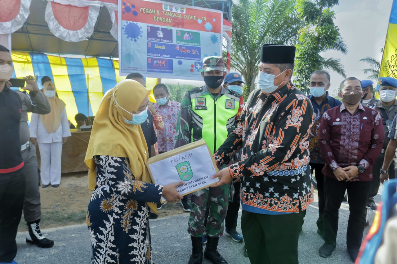 Bupati Siak Alfedri Ingatkan Agar Rumah Ibadah Menyediakan Masker