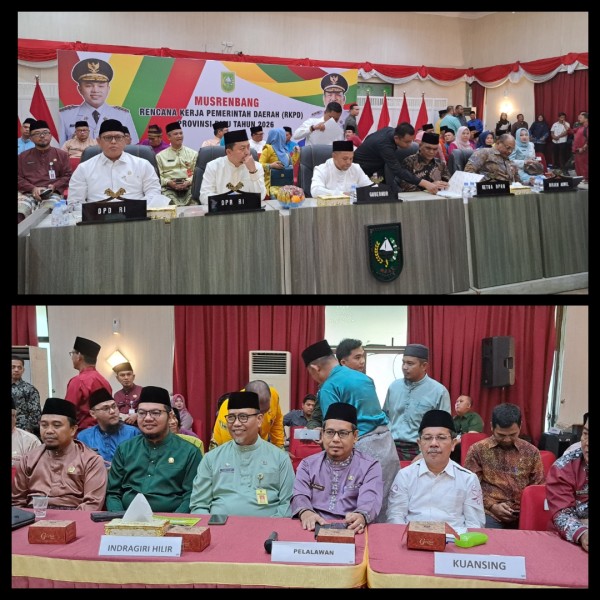 Pj. Sekda Pelalawan Hadiri Musrenbang RKPD Provinsi Riau Tahun 2026