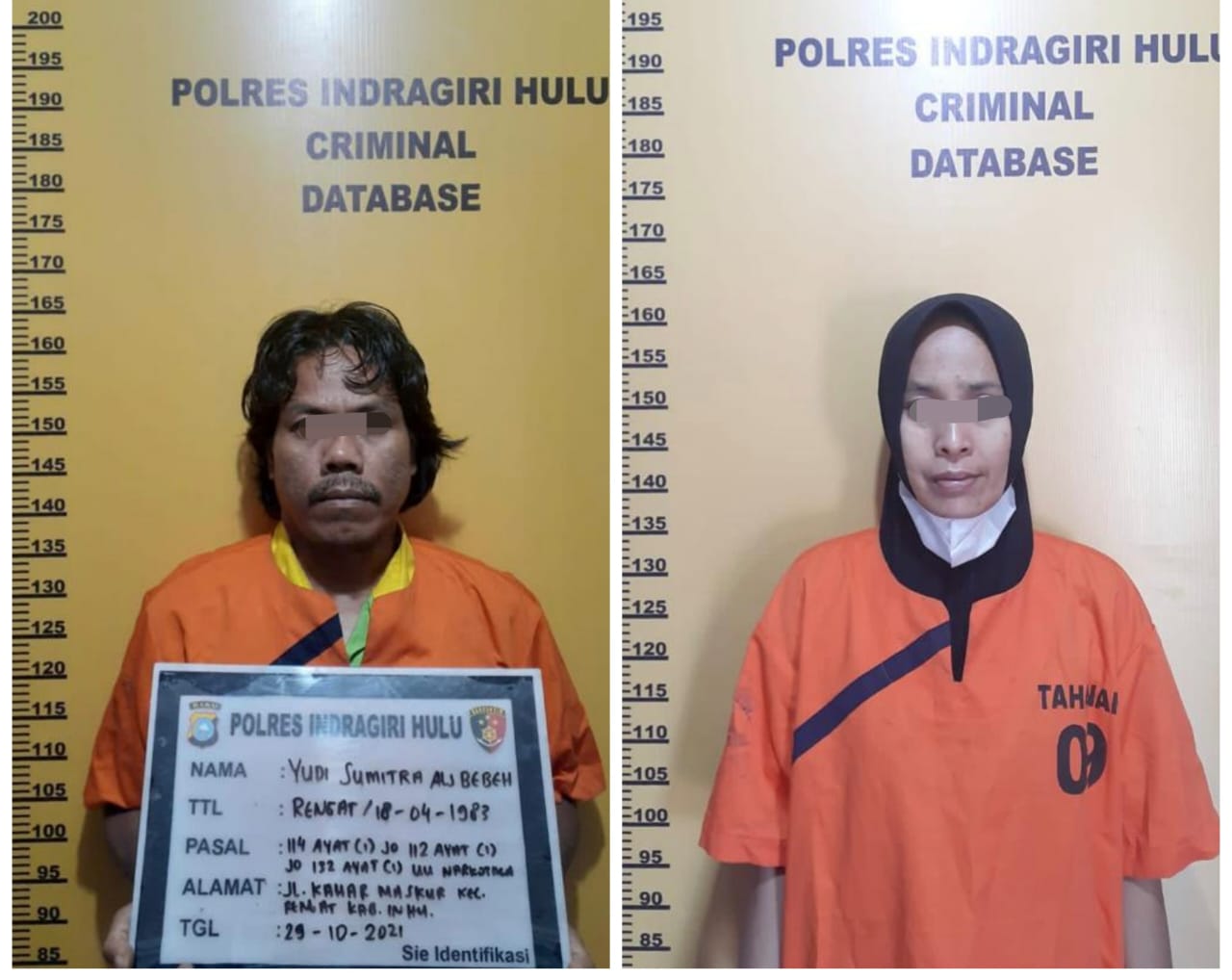 Diduga Ngedarkan Sabu, Ega dan Bebeh Ditangkap Polisi