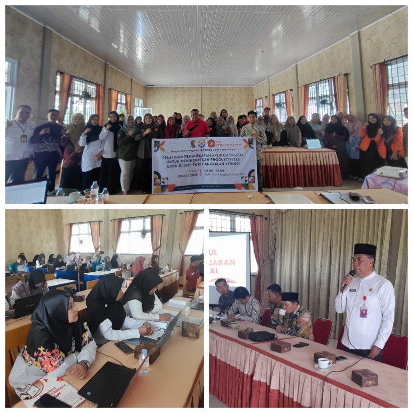 MKKS SMP Pangkalankerinci Gelar Pelatihan Pemanfaatan Digital Untuk Tingkatkan Produktivitas Guru