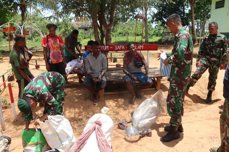 Cegah Pelanggaran Lintas Batas, Satgas Yonif 411 Gelar Pemeriksaan