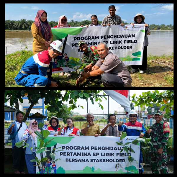 Pertamina EP Lirik dan Tiga Desa Tanam 1000 Pohon Aren di DAS Indragiri Hulu