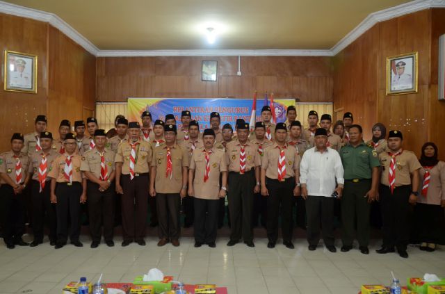 Sekda Inhil Hadiri Pelantikan Kwartir Ranting Gerakan Pramuka Tembilahan