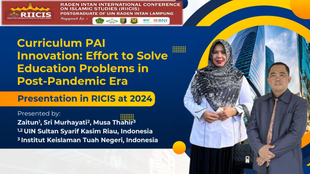 Dosen Institut Keislaman Tuah Negeri Raih Penghargaan Best Paper di RICIS 2024