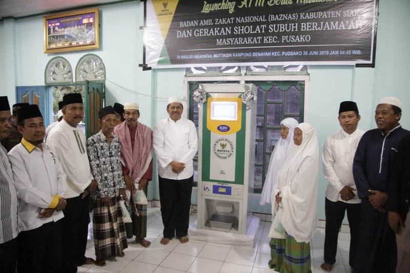 BAZNAS Siak Kembali Luncurkan ATM Beras di Pusako