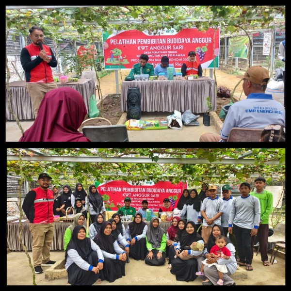 Melalui Program UMKM Binaan, EMP Energi Riau Dukung Pengembangan Bibit Anggur