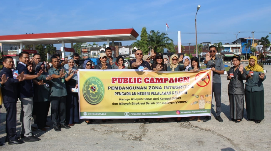 Turun Ke Jalan, Pengadilan Negeri Pelalawan Gelar Public Campaign Wujudkan WBK dan WBBM