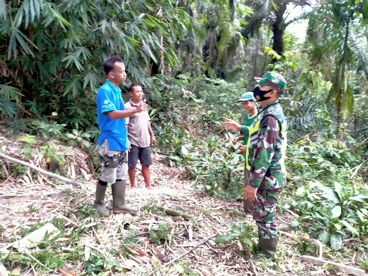 Serka Edy Suprianto Ingatkan Masyarakat Untuk Tidak Membuka Lahan Dengan Cara Membakar