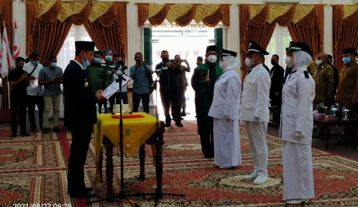 Tiga Pejabat Penghulu Dilantik, Bupati : Penghulu Cari Solusi Angkat Ekonomi Masyarakat