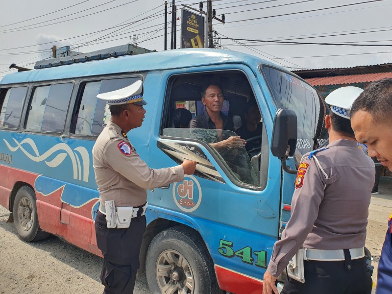 Tingkat Kesadaran Penguna Jalan , Satlantas Polres Rohil Gelar Ops Keselamatan LK 2025