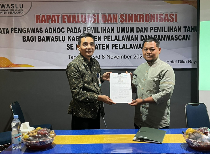 Berikan Jaminan Sosial, BPJS Ketenagakerjaan Teken Kerja Sama Dengan Bawaslu Pelalawan