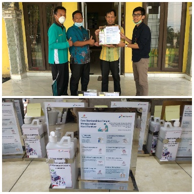 Cegah Covid-19, SKK Migas dan Pertamina EP Salurkan Bantuan Hand Sanitizer