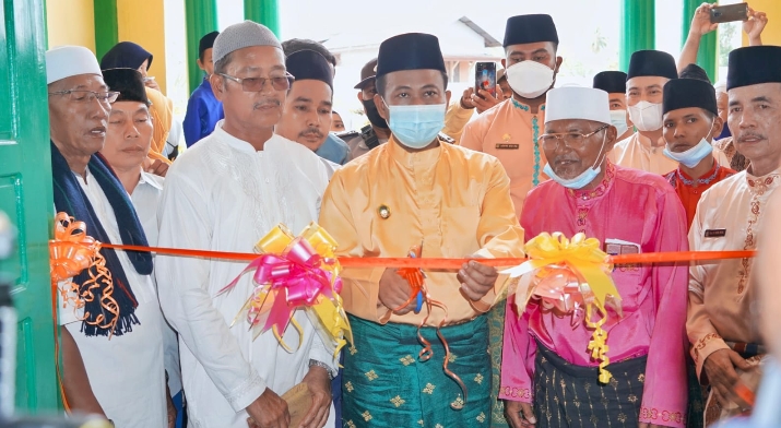 Resmikan Masjid Jami' At-Tauhid ,Begini Harapan Wabup Rohil