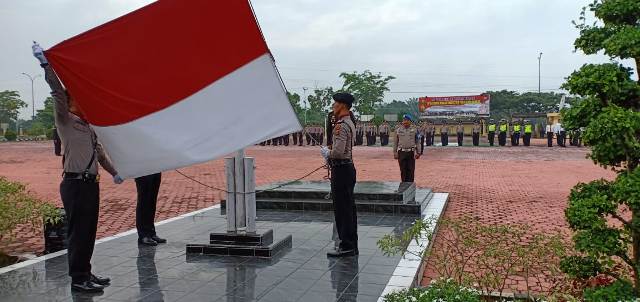 Peringatan HUT Pancasila di Mapolres Rokan Hilir