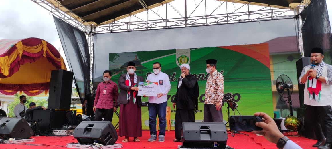 Artis Penyanyi Religi Opick, Shalawat Bersama Santri Ponpes Khairul Ummah Inhu