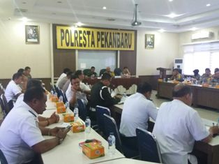 Kapolresta Pimpin Rapat Persiapan Pengamanan Unjuk Rasa