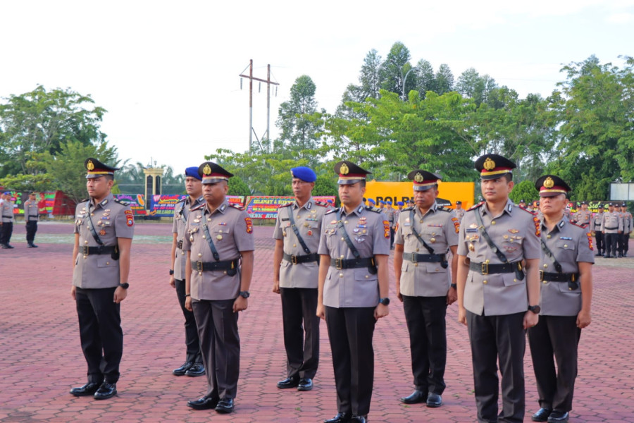 Sertijab Beberapa Perwira,  Kapolres Rohil : Saya Menanti Gebrakan Kasat dan Kapolsek