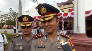 Upacara Farewel Kapolres Siak Berlangsung Meriah