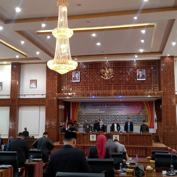 Fraksi Fraksi DPRD Rohil Sampakan Pandangan Umum Terhadap Nota Keuangan APBD 2025
